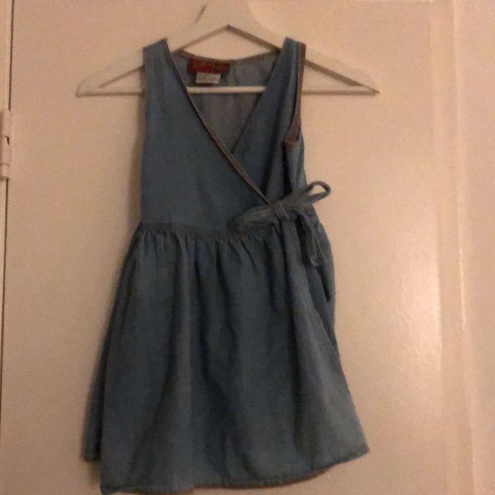 Denim Girls Wrap Dress​